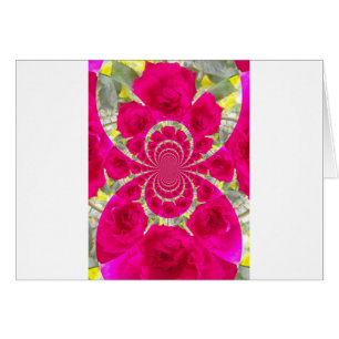 Hermoso Patrón Kaleidoscope de rosas rojas rojas i