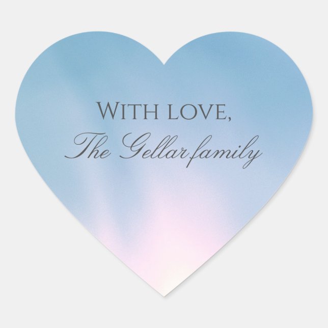 Hermoso Pegatina de amor (Anverso)