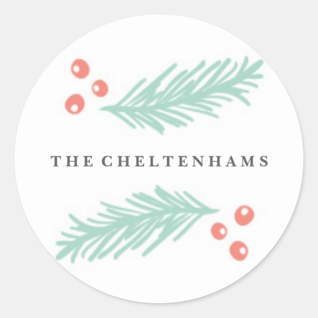 Hermoso Pegatina de armazón de invierno (Anverso)