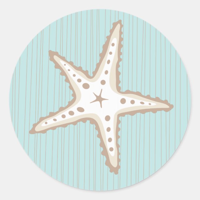 Hermoso Pegatina Starfish (Anverso)