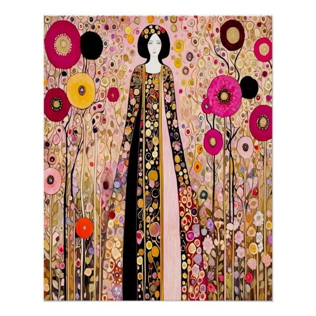 Hermoso Poster al estilo de Gustav Klimt (Anverso)