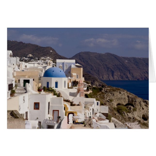 Hermoso pueblo de Oia con edificios blancos (Anverso (Horizontal))