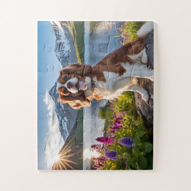 Hermoso Puzzle Cavalier Dog (Vertical)