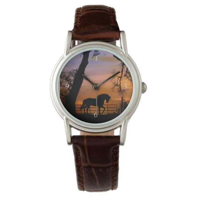 Hermoso reloj de caballos (Anverso)