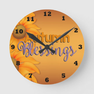 Hermoso reloj de pared de Bendición de Otoño
