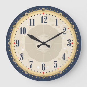 Hermoso reloj de pared de la cara de la cosecha