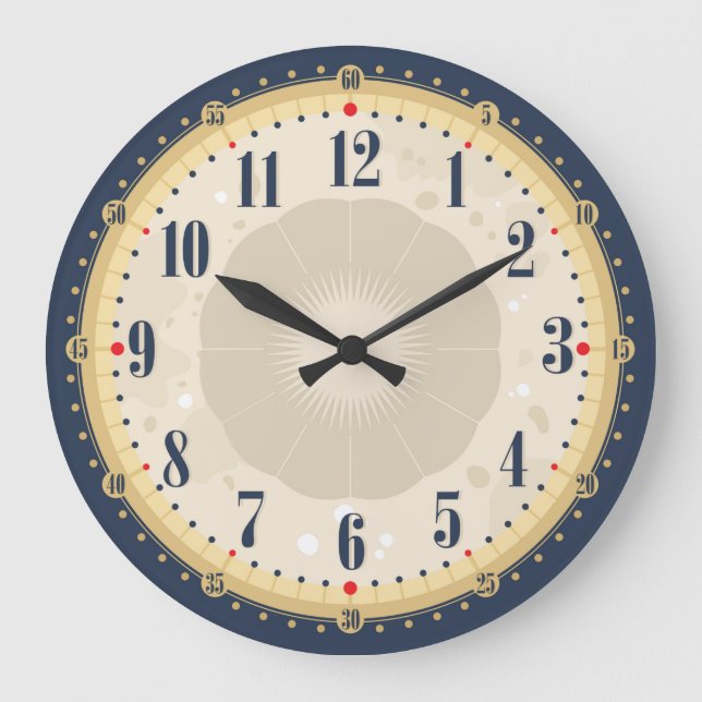 Hermoso reloj de pared de la cara de la cosecha (Anverso)