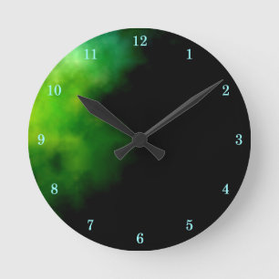 Hermoso reloj de pared del espacio exterior