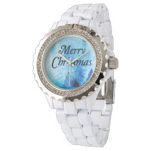 Hermoso reloj Diamante de imitación de Navidades b