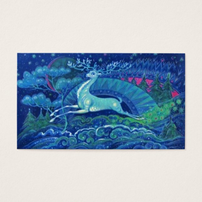 Hermoso reno ruso azul vintage (Frente)