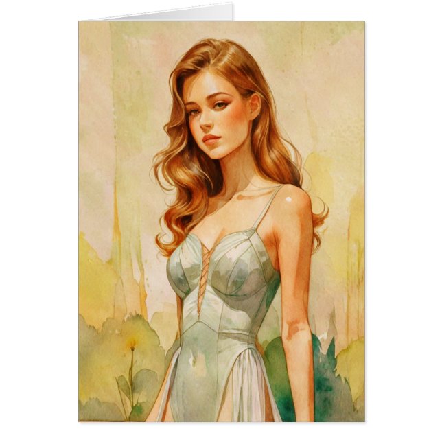 Hermoso retrato femenino (Frente)
