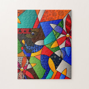Hermoso rompecabezas abstracto