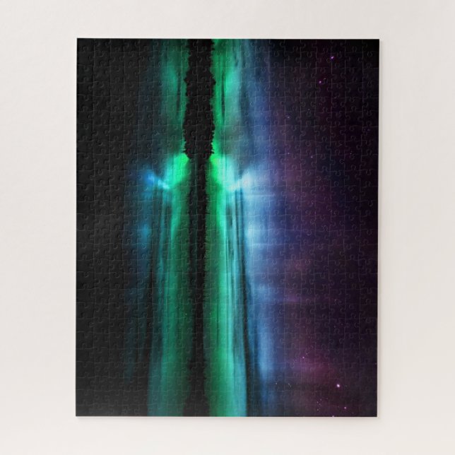 Hermoso rompecabezas Aurora Borealis Jigsaw (Vertical)
