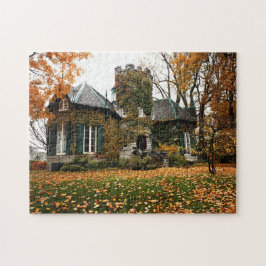 ¡Hermoso! Rompecabezas - Castillo Hogar en otoño