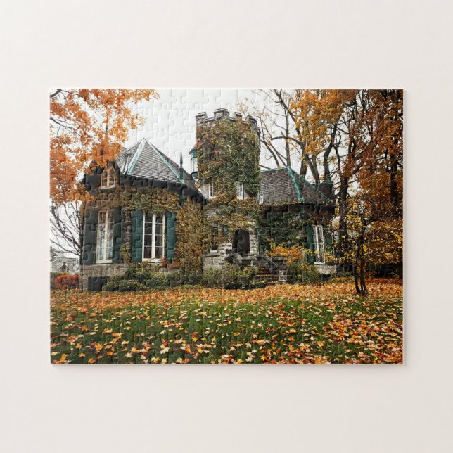 ¡Hermoso! Rompecabezas - Castillo Hogar en otoño (Horizontal)