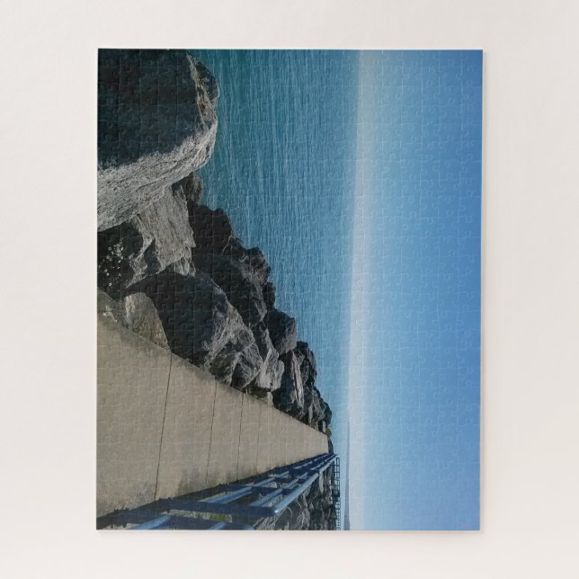 Hermoso rompecabezas de agua azul (Vertical)