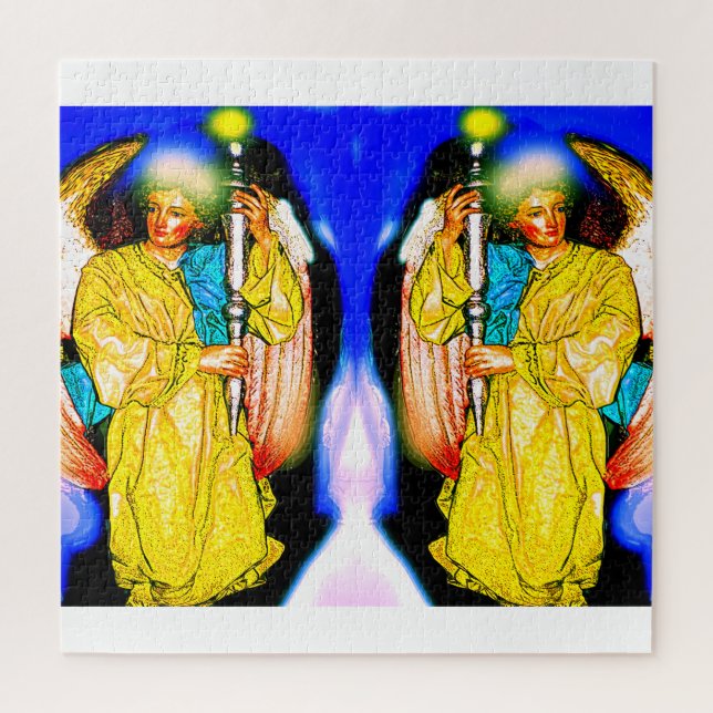 Hermoso rompecabezas de arte de ángeles (Vertical)