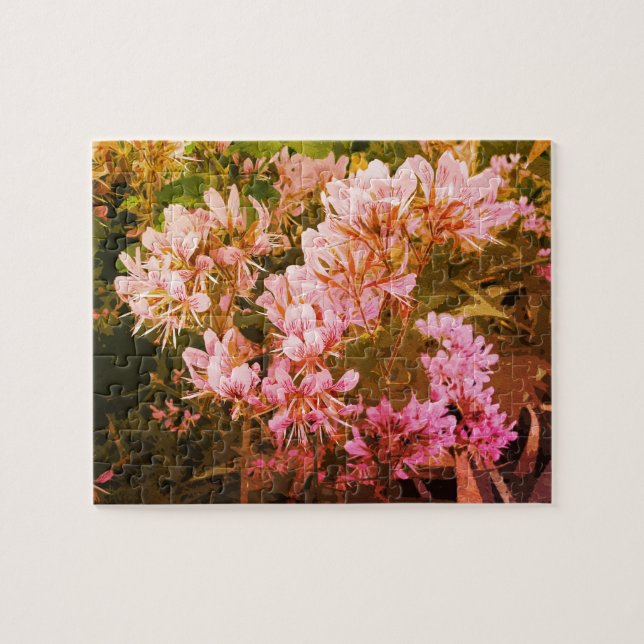 Hermoso rompecabezas de arte fotográfico de flores (Horizontal)