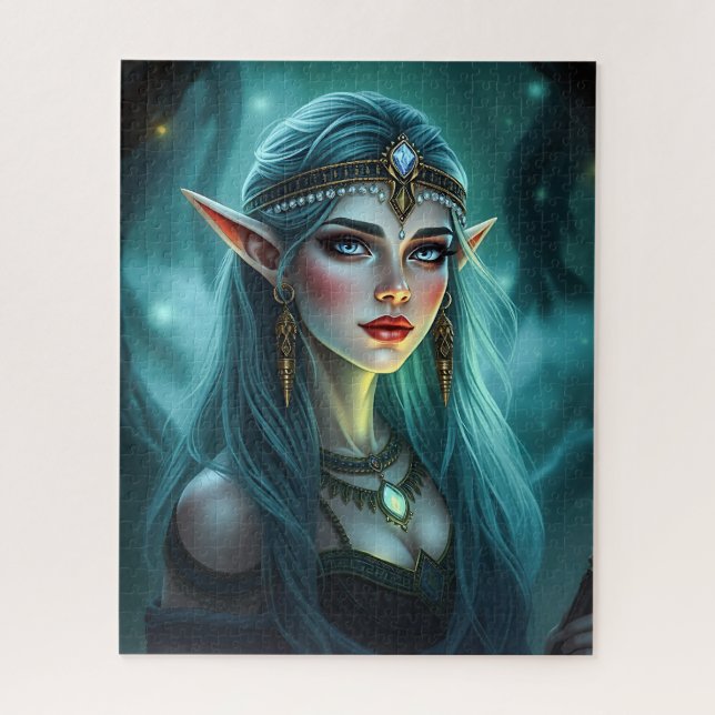 Hermoso rompecabezas de Elven Princess Jigsaw (Vertical)