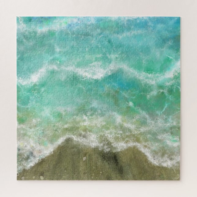 Hermoso rompecabezas de playa - Pintura (Vertical)