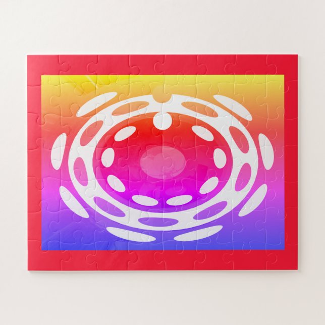 Hermoso rompecabezas festivo de arte abstracto (Horizontal)