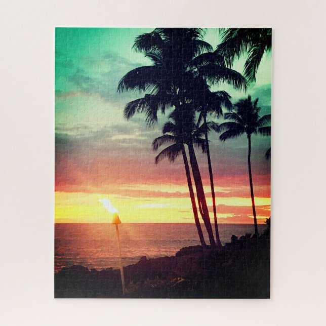 Hermoso rompecabezas Hawai Sunset (Vertical)