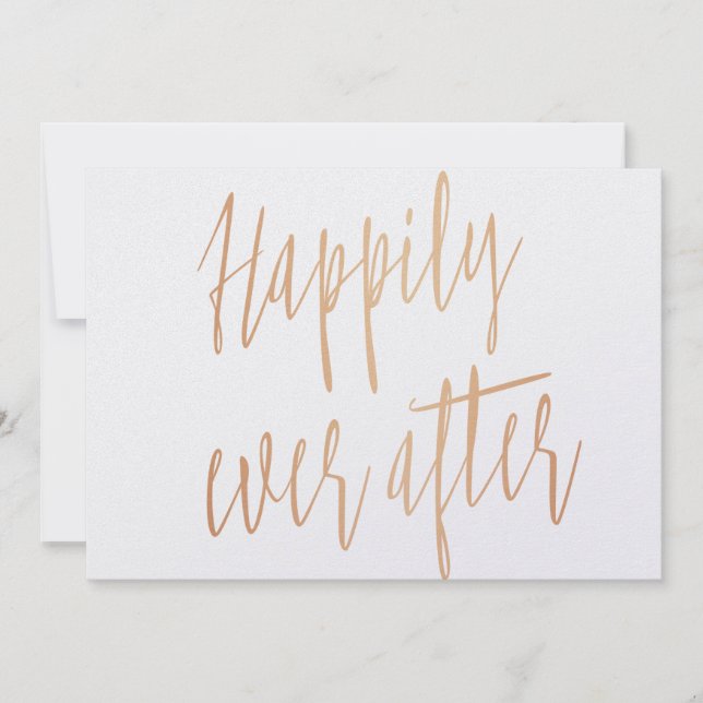 Hermoso rosa de oro "Feliz para siempre" (Anverso)