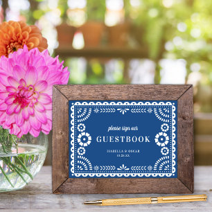 Hermoso Rótulo del libro de visitas del Boda Papel