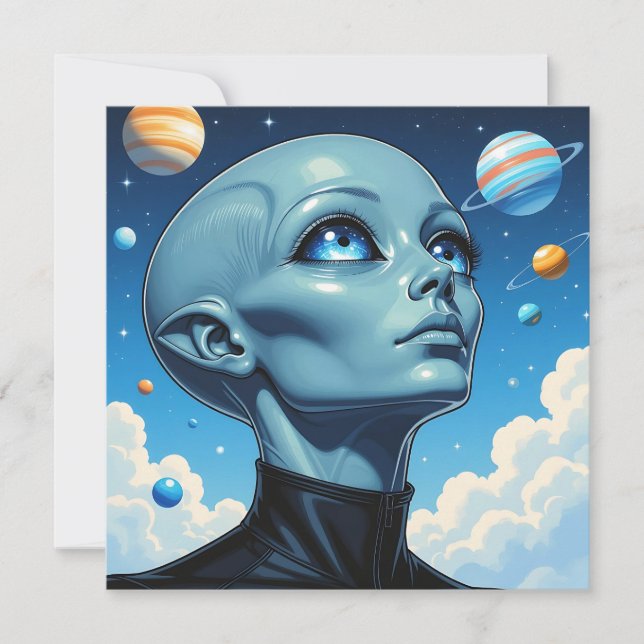 Hermoso ser extraterrestre (Anverso)