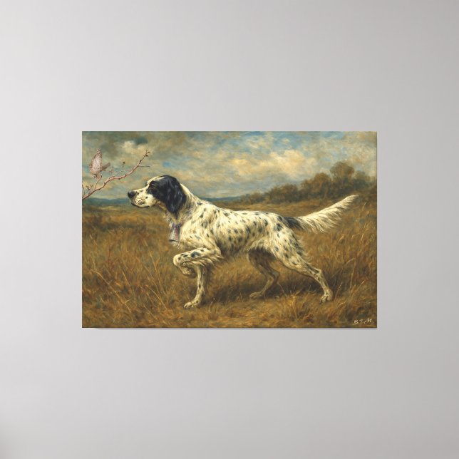 Hermoso Setter, Arte (Anverso)