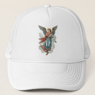 Hermoso sombrero de camionero cristiano ángel