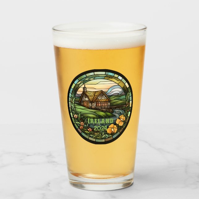 Hermoso Souvenir de Irlanda Verde (Anverso (lleno))