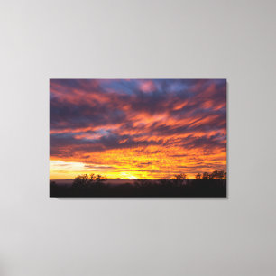 Hermoso Sunset Canvas Triptych arte