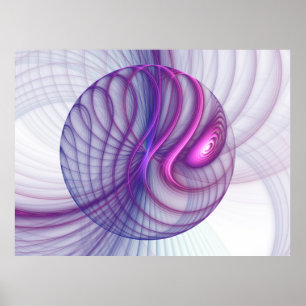 Hermoso Swing Moderno Resumen Arte Fractal Rosa