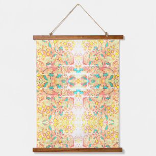Hermoso Tapiz de Pared con Tapa de Madera de Vendr