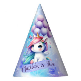 Hermoso unicornio con Gorras Fiestas de globos
