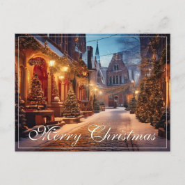 Hermoso y acogedor Navidad Motif en un viejo y soñ