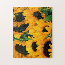 Hermoso y desafiante rompecabezas de los girasoles