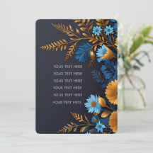 Hermoso y elegante diseño de invitación a la boda