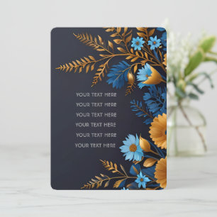 Hermoso y elegante diseño de invitación a la boda