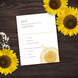 Hermoso y Elegante Sunflowers Respuesta de Boda Ca