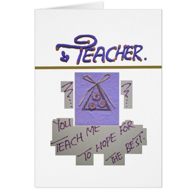 Hermoso y encantador profesor (Frente)