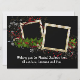 Hermosos 2 Navidades fotográficos con carta