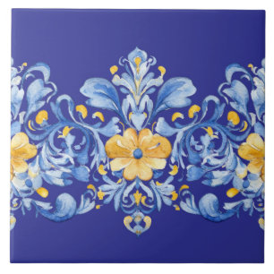 Hermosos Azulejos Azules y Amarillos