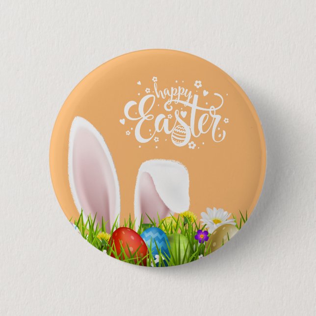 Hermosos buñuelos felices pascuas| Botón Pin (Anverso)