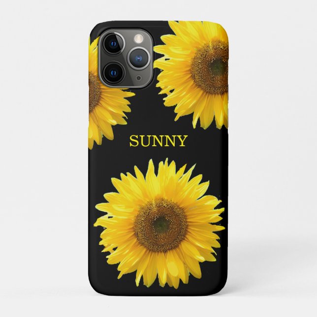Hermosos girasoles en el Cas para iPhone de Funda  (Reverso)
