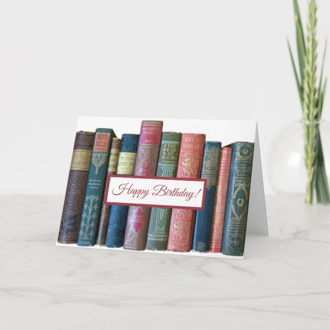 Hermosos libros antiguos, tarjetas de espinas de l (Anverso)
