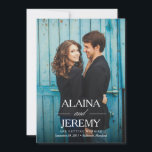 Hermosos nombres salvan el anuncio de fecha<br><div class="desc">Esta opción Guardar la fecha muestra sus nombres de manera prominente sobre su foto completa de sangrado.</div>