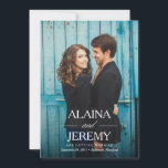 Hermosos nombres salvan el anuncio de fecha<br><div class="desc">Esta opción Guardar la fecha muestra sus nombres de manera prominente sobre su foto completa de sangrado.</div>