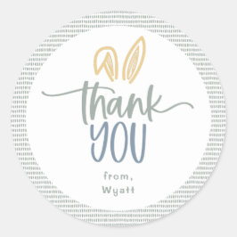 Hermosos Oídos Gracias Pegatina Redondo Clásico